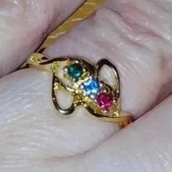 💙🌹Gold-plated Mother's ring. yellow - Picture 3 of 7